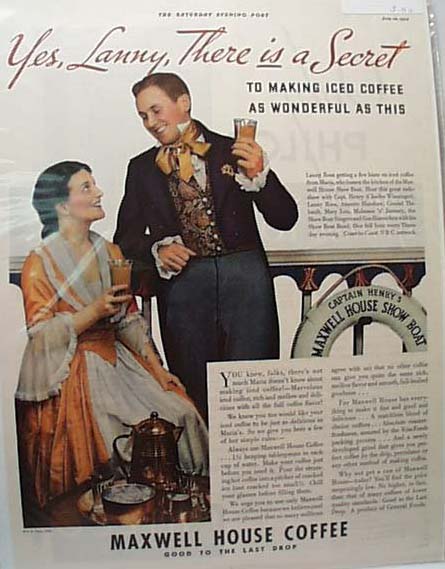 Maxwell Coffee Ad - July 14, 1934